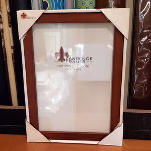 Lawrence Frames 5"x7" Classic Thin Chestnut Wood Photo Frame, New in Box